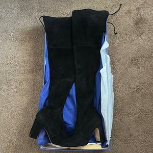 Stuart Weitzman Suede over the knee boots black size 8